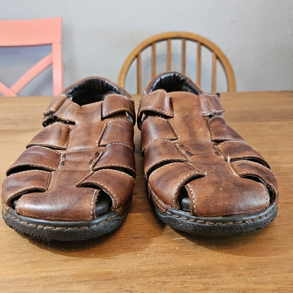 Pikolinos Men's Tarifa Leather Fisherman Sandals Brown Size 8 (41) - Picture 3 of 9